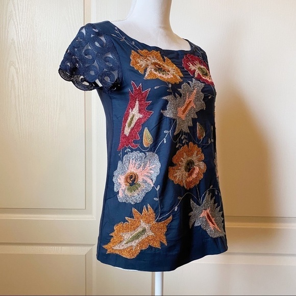 Anthropologie Deletta Floral Embroidered t… - Picture 3 of 8